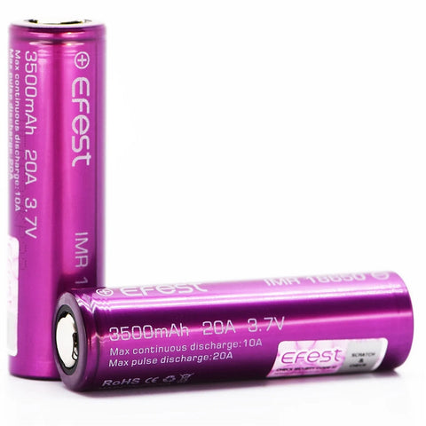 18650 EFEST 3500 MAH 20A BATTERIES