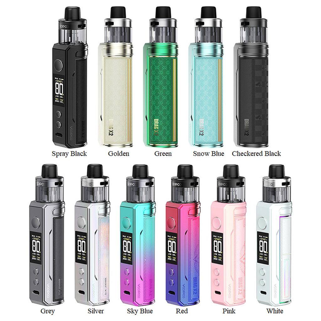 VOOPOO DRAG X2 80W POD KIT – Vape Escapes