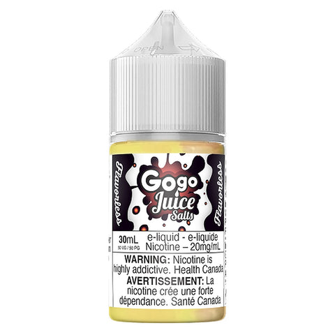 FLAVOURLESS by GOGO JUICES SALTS - 30ml